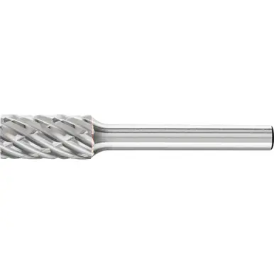 PFERD 24068 Carbide Bur, Cylind. Plain End, STEEL Cut 3/8" x 3/4" x 1/4" Shank