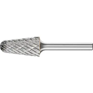 PFERD 25188 Carbide Bur, 14 degree Taper, STEEL Cut 5/8" x 1-5/16" x 1/4" Shank
