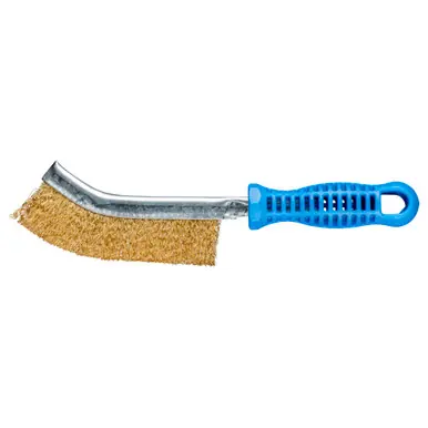 PFERD 764060 Metal PSF Scratch Brush .012 Brass Wire, Plastic Handle (12pk)