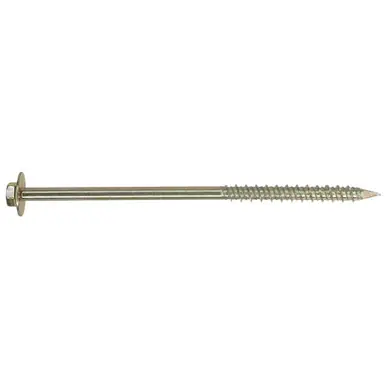 Daggerz QCZ1450 - 1/4 x 5" Quick-Con Hex Flange Concrete Screws Yellow Zinc 500ct