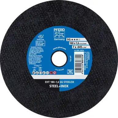 PFERD 63616 - 7" x .04 - 5" Cut-Off Wheel, 7/8" AH A 46 R SG-INOX - Type 1 (25pk)