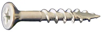 Daggerz DLFLPHZ08100 - 8 x 1" Dagger-Lok Phillips Flat w/Nibs Coarse Wood Screws Zinc 10000ct