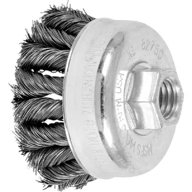 PFERD 82750 2-3/4"COMBITWIST Knot Cup Brush .014 CS Wire, 5/8-11 Thread (ext.) (5pk)