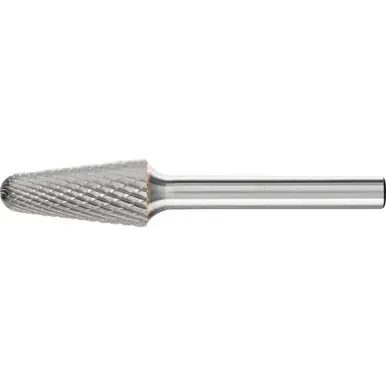 PFERD 25163 Carbide Bur, 14 degree Taper, DIA Cut 1/2" x 1-1/8" x 1/4" Shank