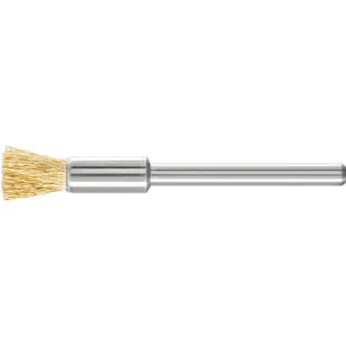 PFERD 83267 1/4" Miniature End Brush .005 Brass Wire, 1/8" Stem (36pk)