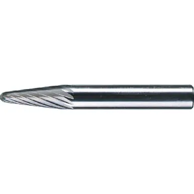 PFERD 25131 Carbide Bur, 14 degree Taper, SGL Cut 1/4" x 5/8" x 1/4" Shank, SL-1
