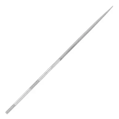 PFERD 12009 6-1/4" Three Square Needle File Knurled Handle, Cut 0 (12pk)
