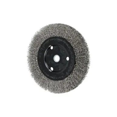PFERD 80370 6" Crimped Wire Wheel Narrow Face .010 SS Wire 5/8-1/2" A.H. (2pk)