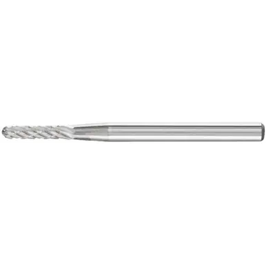 PFERD 23182 Carbide Bur, Cylind. Radius End, DBL Cut 3/32" x 1/2" x 1/8" Shank
