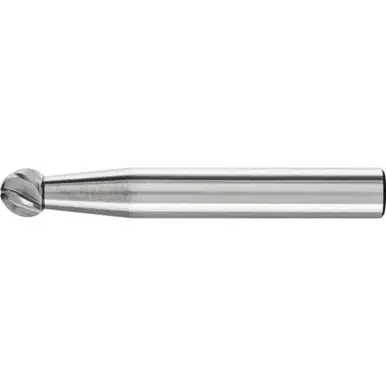 PFERD 24527 Carbide Bur - Ball Shape, INOX Cut 1/4" x 3/16" x 1/4" Shank - SD-1