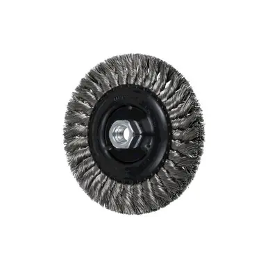 PFERD 82597 6" Standard Twist Knot Wheel .016 SS Wire, 5/8-11 Thread (10pk)