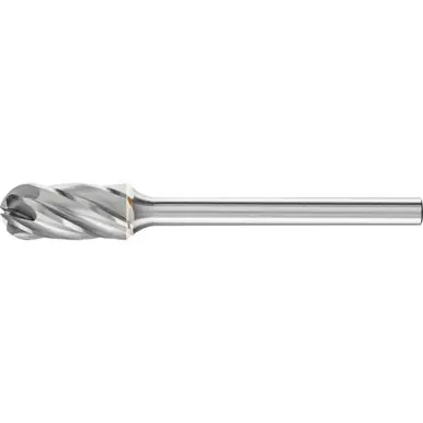 PFERD 23205 Carbide Bur, Cylind. Radius End, ALU/NF Cut 1/4" x 1/2" x 1/8" Shank