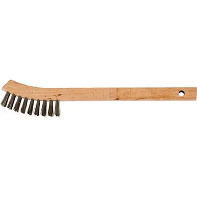 PFERD 85065 2x9 Small Cleaning Brush Stainless Wire, Wooden Block (36pk)