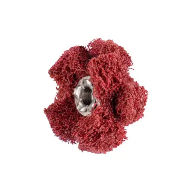 PFERD 44201 1" POLINOX Cross Buffs, 8-32 Thd. 2 Layers, Aluminum Oxide, Fine Grade (20pk)