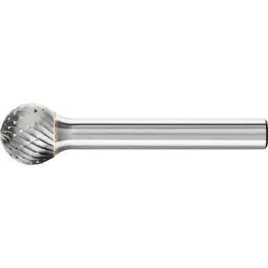 PFERD 24582 Carbide Bur - Ball Shape, DBL Cut 1/2" x 7/16" x 1/4" Shank - SD-5