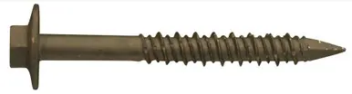Daggerz QCCT1440BRZ - 1/4 x 4" Quick-Con Hex Flange Concrete Screws Bronze Dagger-Guard 500ct