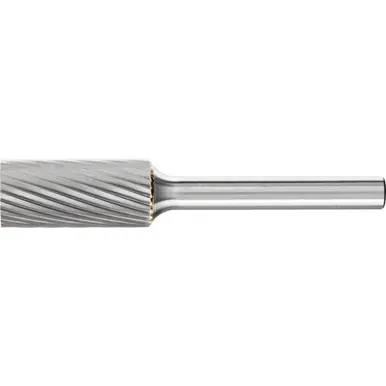 PFERD 24091 Carbide Bur, Cylind. Plain End, SGL Cut 7/16" x 1" x 1/4" Shank