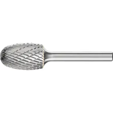 PFERD 24662 Carbide Bur - Oval Shape, DBL Cut 5/8" x 1" x 1/4" Shank - SE-6