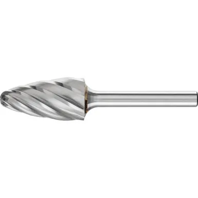 PFERD 24745 Carbide Bur - Tree Shape, ALU/NF Cut 5/8" x 1" x 1/4" Shank - SF-6