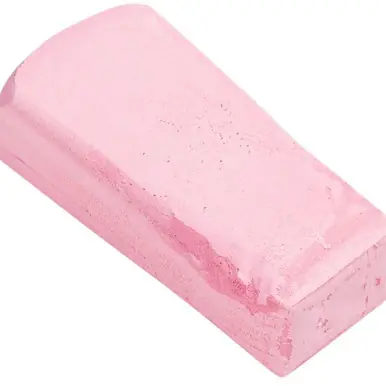 PFERD 48763 Large Polishing Paste Bar, Pink High-gloss Polish for All Metals