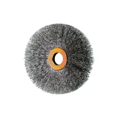 PFERD 81542 3" Tube Center Wire Wheel .006 CS Wire, 1/2" A.H. (10pk)