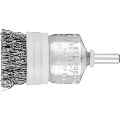 PFERD 83018 1" Banded Crimped Wire End Brush .014 CS Wire, 1/4" Shank (10pk)