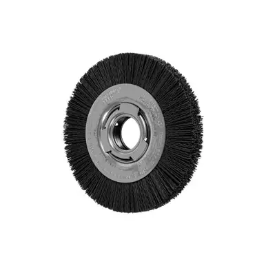 PFERD 83702 6" M-BRAD WF Wheel Brush 2" A.H., .022 SiC - 320 Grit