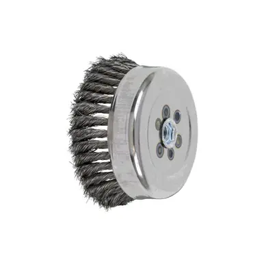 PFERD 82545P P.O.P. 6" Knot Wire Cup Brush .014 CS Wire, 5/8-11 Thread (int.) (2pk)