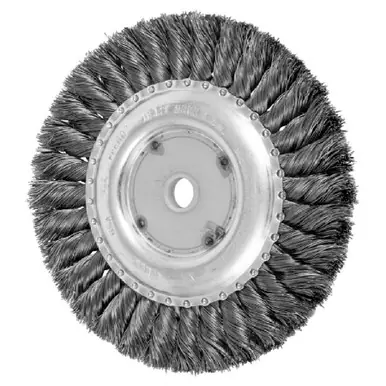 PFERD 81666 6" Standard Twist Knot Wheel .014 CS Wire, 5/8-1/2" A.H. (10pk)
