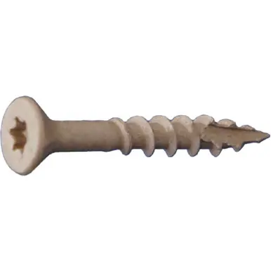 Daggerz ACQSTAR081104 - 8 x 1-1/4" Deck-Pro Star Flat w/Nibs Deck Screws Tan 7500ct
