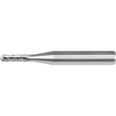 PFERD 24352 Carbide Bur, Cylind. Radius End, DBL Cut 1/8" x 1/2" x 1/4" Shank