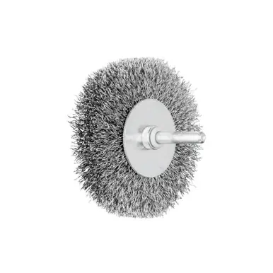 PFERD 82903 3" Crimped Shank Mtd Wheel Brush .012 CS Wire 1/4" Shank HD (10pk)
