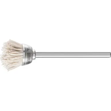 PFERD 83247 9/16" M-BRAD Miniature Cup Brush 1/8" Stem, 600 Grit A/O (36pk)