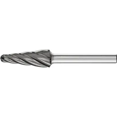 PFERD 27450 HICOAT Bur - 14° Taper, ALU/NF Cut 1/2" x 1-1/8" x 1/4" Shank - SL-4, HC-NFE Coating
