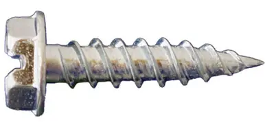 Daggerz NDLZ07012 - 7 x 1/2" Slotted Hex Washer Head Needle Point Screws Zinc 10000ct