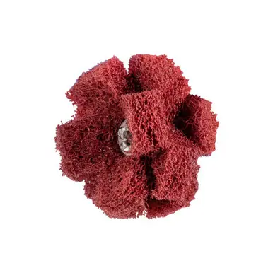 PFERD 44209 1-1/2" POLINOX Cross Buffs, 8-32 Thd. 3 Layers, Aluminum Oxide, Fine Grade (20pk)
