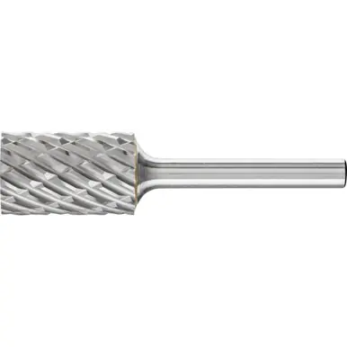 PFERD 24118 Carbide Bur, Cylind. Plain End, STEEL Cut 5/8" x 1" x 1/4" Shank