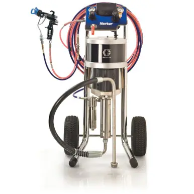 GRACO G48C07 - 48 1 Merkur AA Package, 1.2 gpm flow, Cart Mount, PerformAA 50 Gun, Pump Air