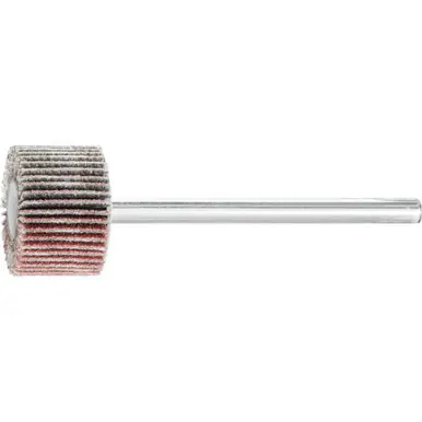 PFERD 45096 5/8" x 3/8" Mini Mounted Flap Wheel 1/8" Shank, Aluminum Oxide 240 Grit (10pk)