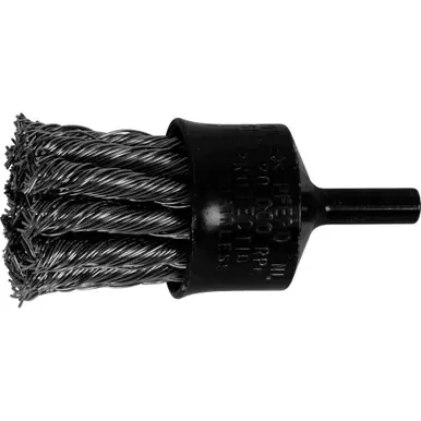 PFERD 83099 1" Knot Wire End Brush - Flared Cup .020 SS Wire, 1/4" Shank (10pk)