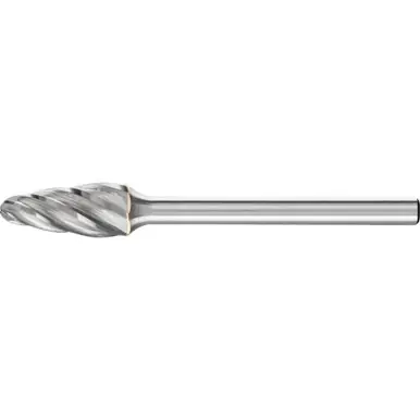 PFERD 23325 Carbide Bur, Tree Shape, ALU/NF Cut 1/4" x 1/2" x 1/8" Shank, SF-51
