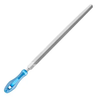PFERD 11102P 8" Three Square File - DIY Packaged Smooth Cut, with Handle