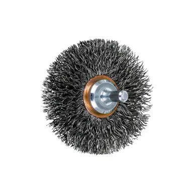 PFERD 82896 2-1/2" Crimped Shank Mtd Cup Brush .014 CS Wire, 1/4" Shank (10pk)