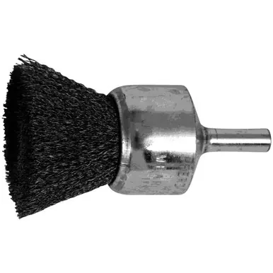PFERD 82972 1" Crimped Wire End Brush .006 CS Wire, 1/4" Shank (10pk)
