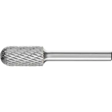 PFERD 24382 Carbide Bur, Cylind. Radius End, DBL Cut 3/16" x 5/8" x 1/4" Shank