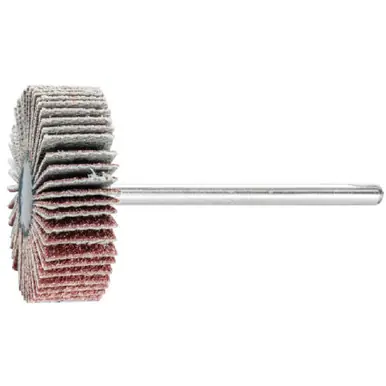 PFERD 45014 1-3/16" x 3/8" Mounted Flap Wheel 1/8" Shank, Aluminum Oxide, 80 Grit (10pk)