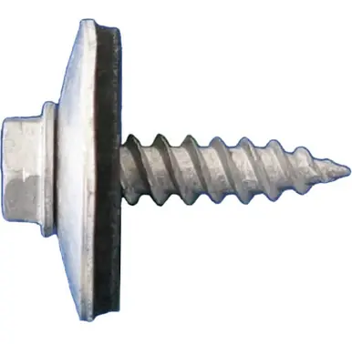 Daggerz NEOASMCT08034 - 8 x 3/4" Hex Washer Head Sheet Metal Screws 3/4" OD Aluminum Washer 3000