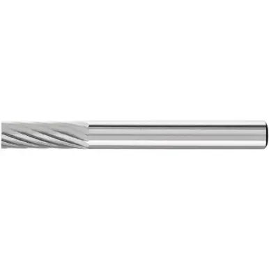 PFERD 24031 Carbide Bur, Cylind. Plain End, SGL Cut 1/4" x 5/8" x 1/4" Shank