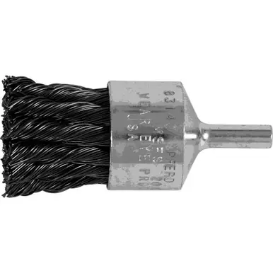 PFERD 83140 1" Knot Wire End Brush Straight Cup .020 CS Wire 1/4" Shank (10pk)