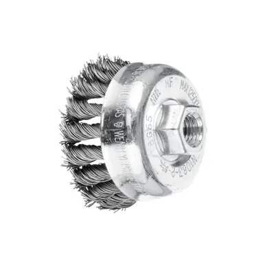 PFERD 82751 2-3/4"COMBITWIST Knot Cup Brush .020 CS Wire, 5/8-11 Thread (ext.) (5pk)